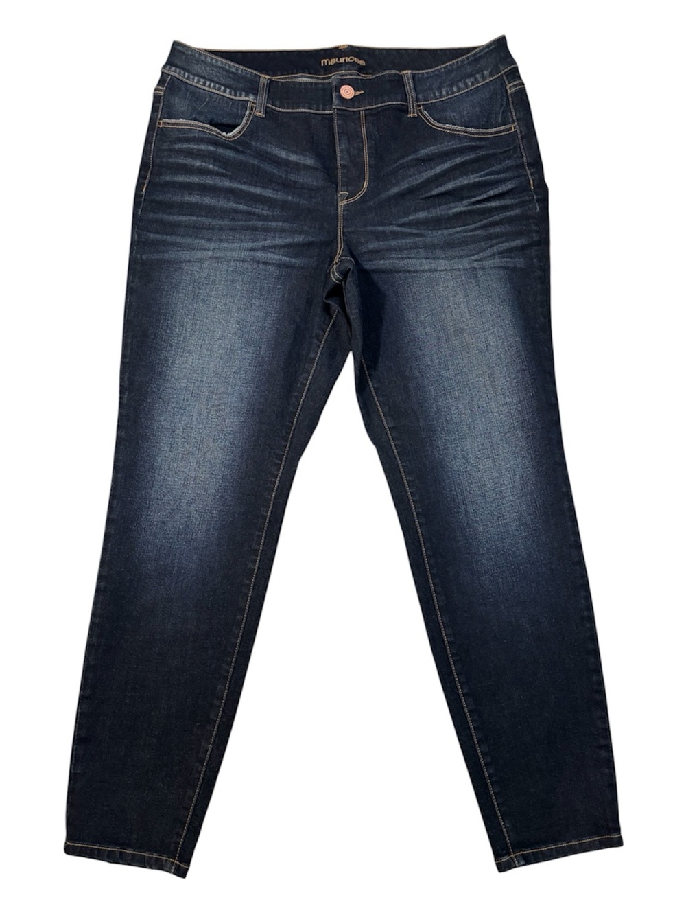 Maurices Jeans, Indigo Skinny Stretch Denim Legging, 16, 16W, Jegging, 36x29
